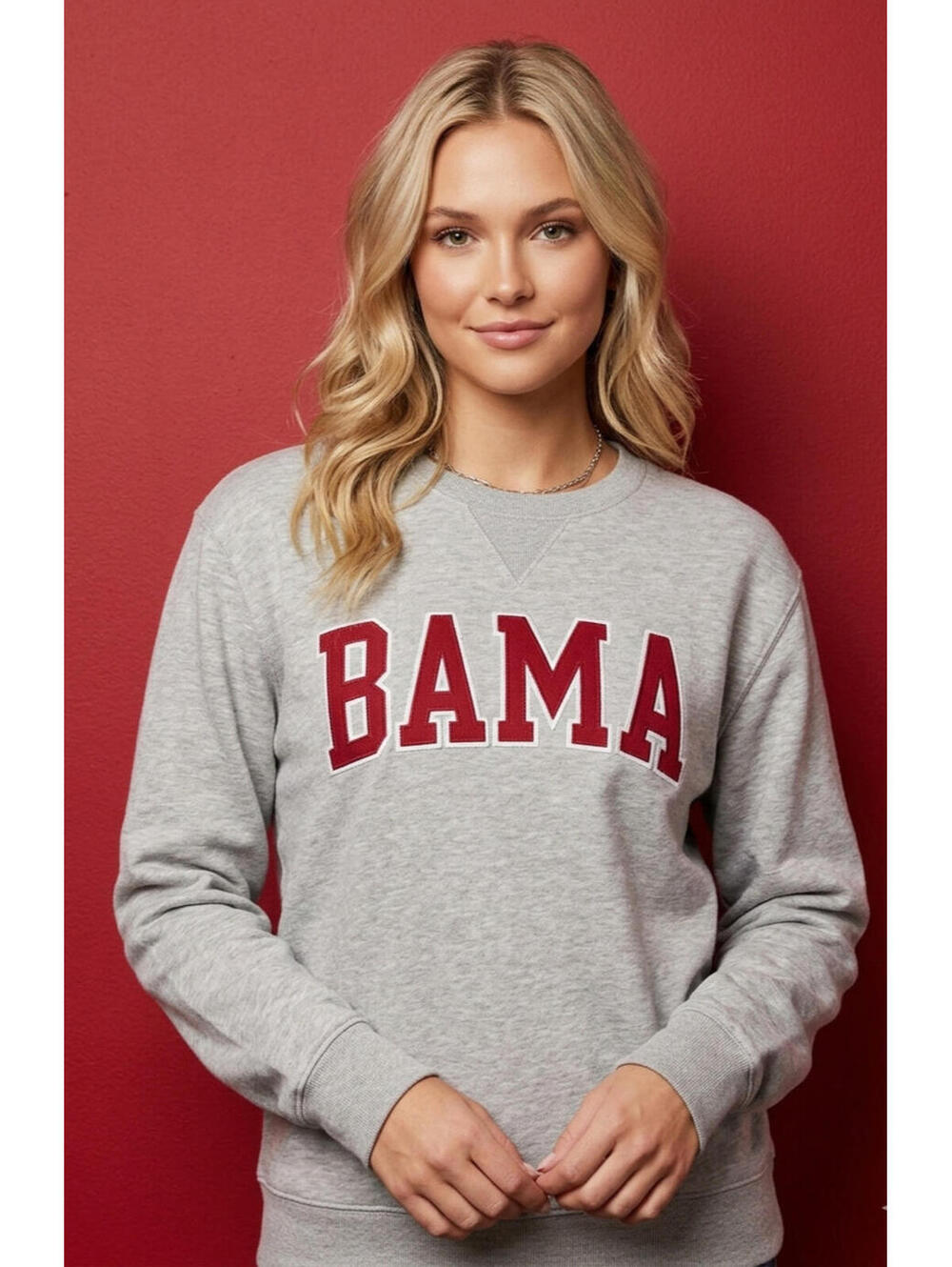 Vintage Alabama Crimson Tide Sweatshirt Women SMALL Embroidered Gear For Sports